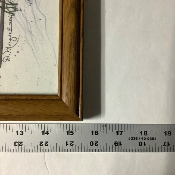 Vtg D. Morgan "From far away, a Friendly Light" 1994 Lighthouse Print 8.5"x15.5" - Picture 6 of 9